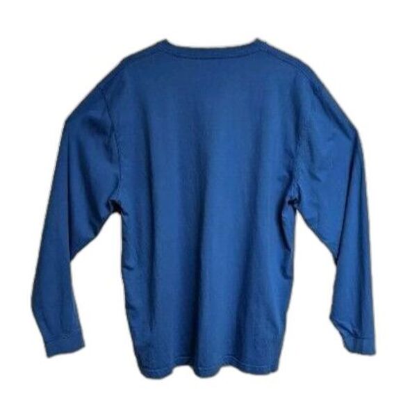 L.L. Bean Athletic Shirt Men Traditional Fit Activewear Top Long Sleeve Blue L - Picture 2 of 4